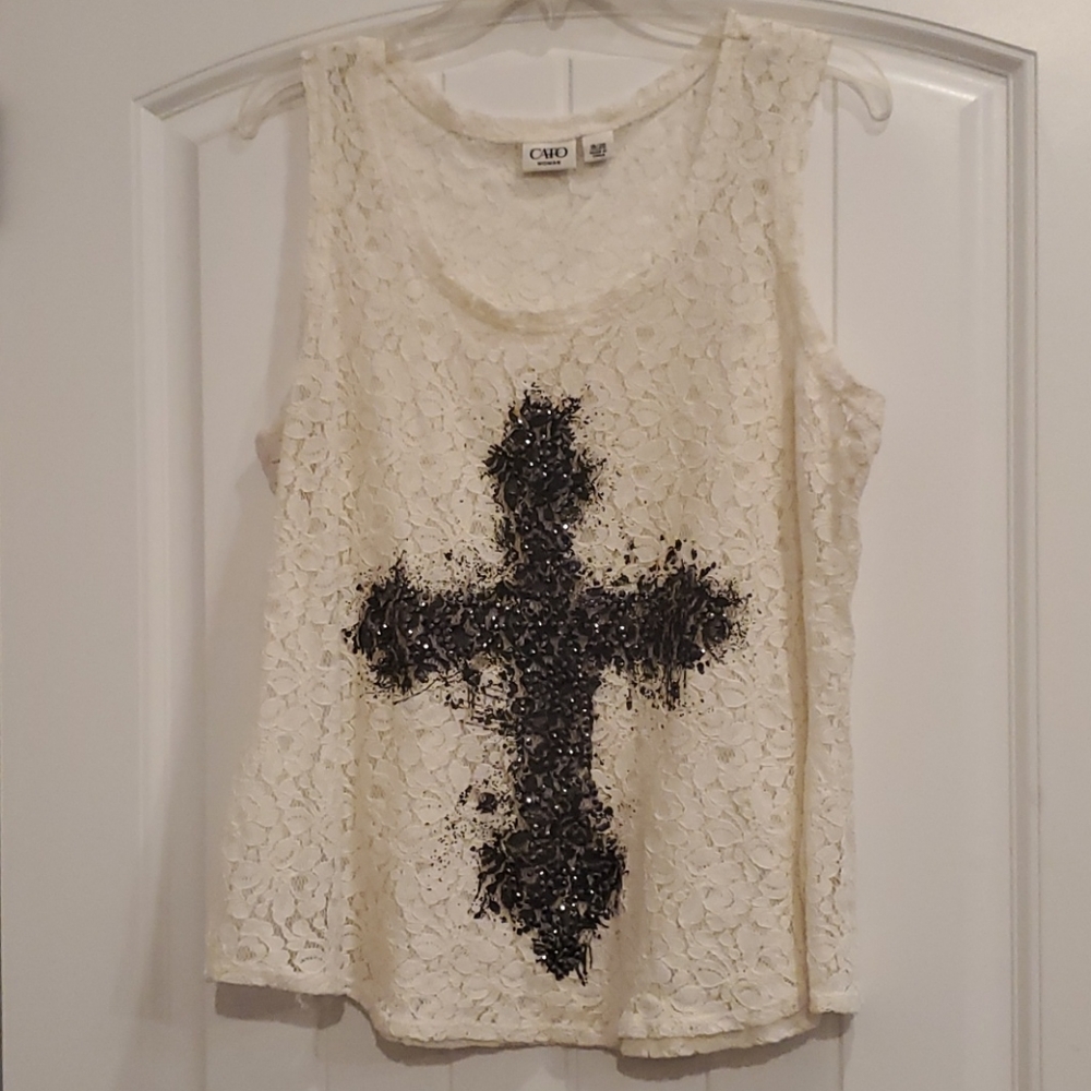 Lace tank top